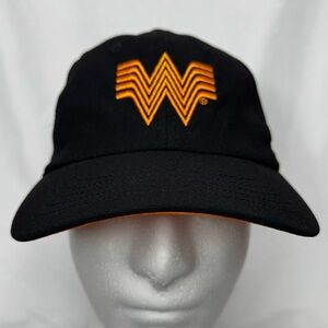 Whataburger Employee Work Cap Hat Adjustable Lightweight  Stretch Strapback